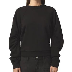 Citizens of Humanity Evelyn Pullover sweatshirt with ruched sleeves, size XS